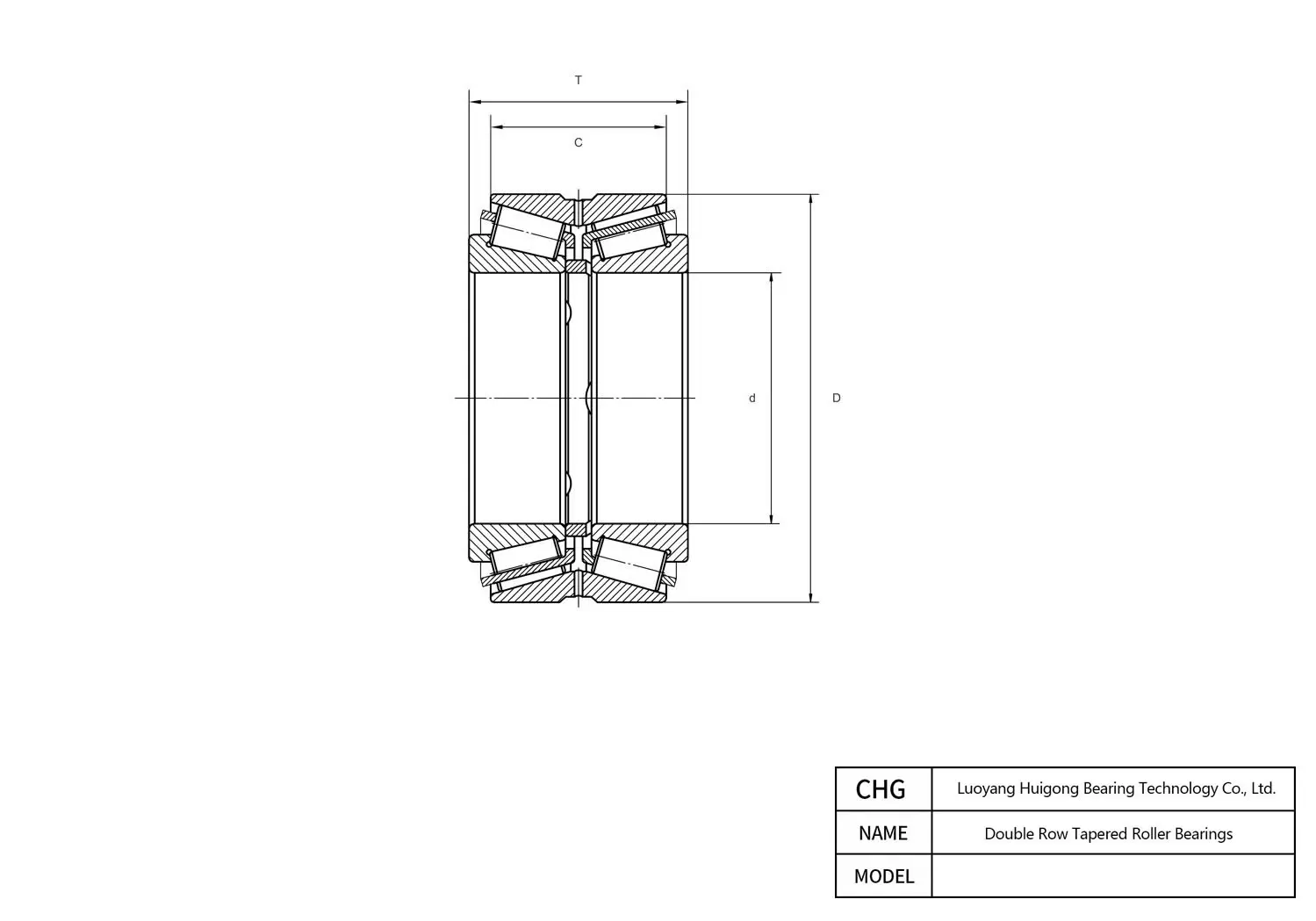 CAD Drawing and Dimensions for 360KBE30+L Double Row Tapered Roller Bearings