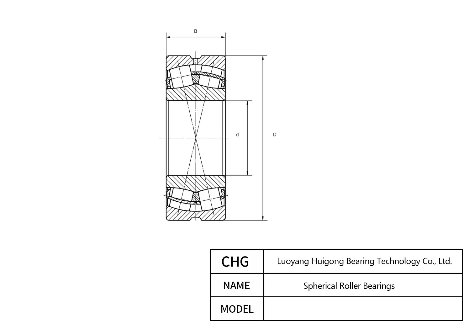 239/630CA - Spherical Roller Bearings CAD Drawing